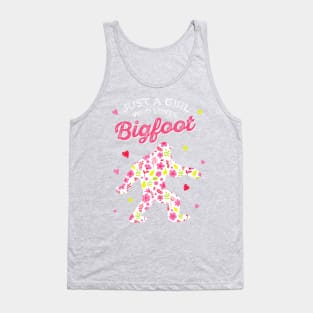 Girl who Loves Bigfoot Tank Top